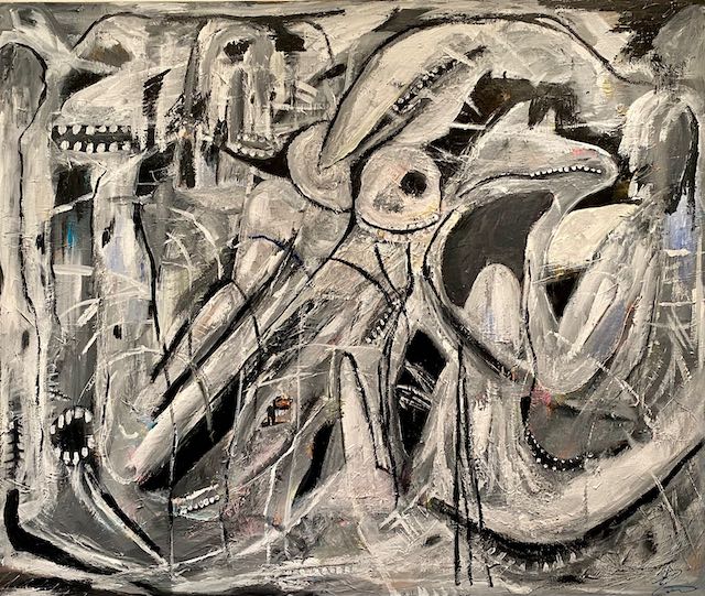 “Hudløs”, Erik Veje Rasmussen, 120x100, GKEVR070